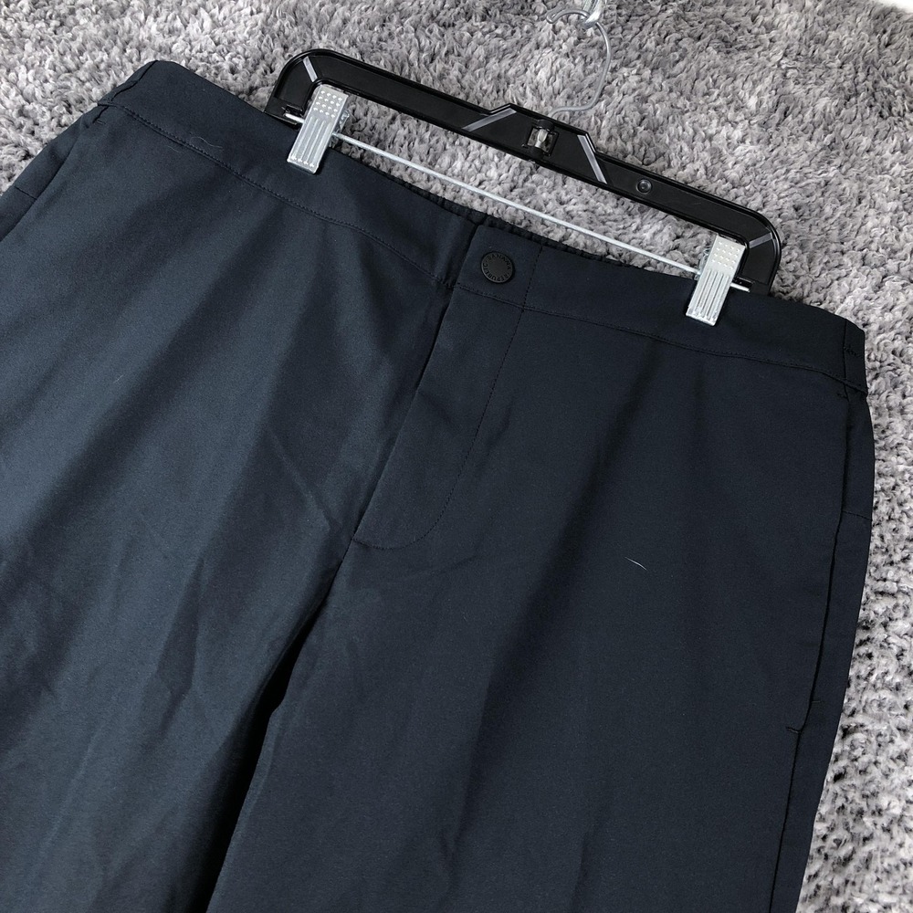 Banana Republic Pants Mens 36x30 Black Polyester Jogger Elastic Waist Cuffed